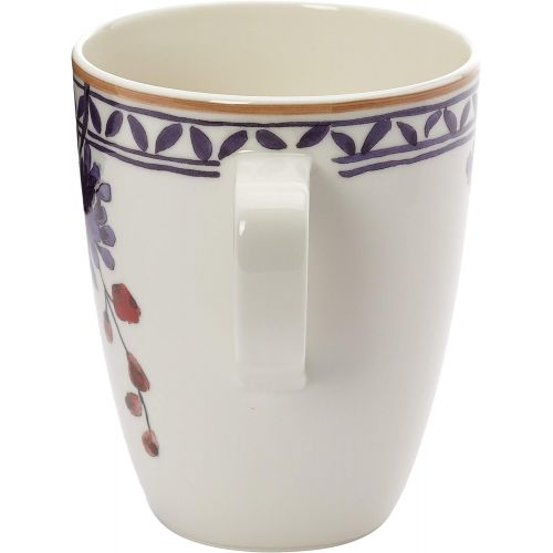  Villeroy & Boch - Artesano Provencal Lavendel Kaffeebecher, Tasse in stilvollem Lavendel aus Premium Porzellan, spuelmaschinenfest, 380 ml