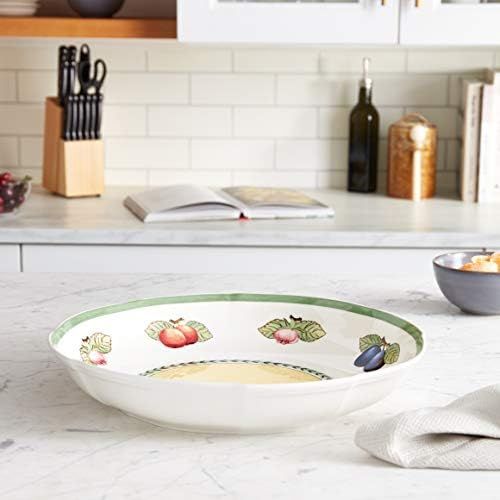  Villeroy & Boch French Garden Fleurence Schale, 38 cm, Premium Porzellan, Weiss/Bunt