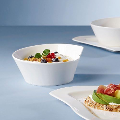  Villeroy & Boch NewWave Portionsschale, Premium Porzellan, Weiss