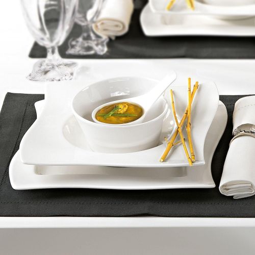  Villeroy & Boch NewWave Portionsschale, Premium Porzellan, Weiss