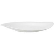 Villeroy & Boch New Cottage Special Serve & Salad Flache Schale, 34 cm, Premium Porzellan, Weiss