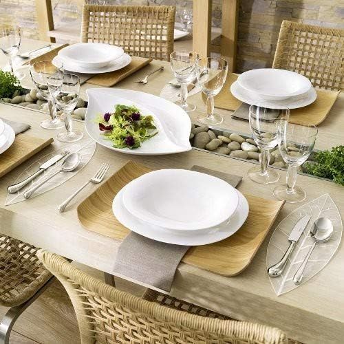  Villeroy & Boch New Cottage Special Serve & Salad Flache Schale, 34 cm, Premium Porzellan, Weiss