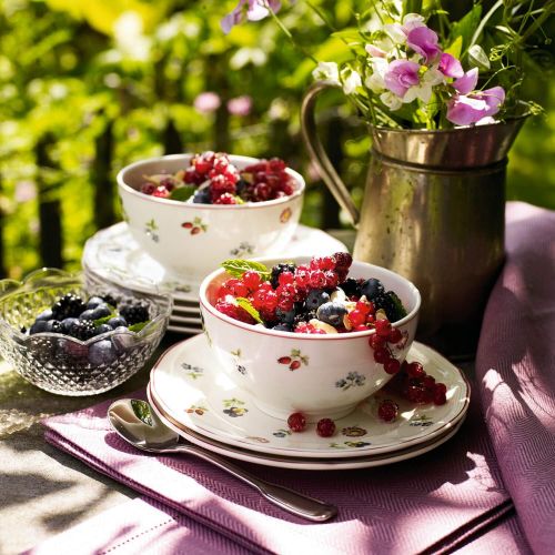  Visit the Villeroy & Boch Store Villeroy & Boch Petite Fleur Premium Porcelain Cereal Bowl, White/Multi-Colour