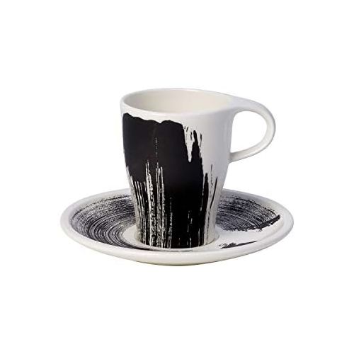  Visit the Villeroy & Boch Store Villeroy & Boch 1042489122 Coffee Passion Awake Coffee Cup with Saucer 2-Piece Set (1 Set)