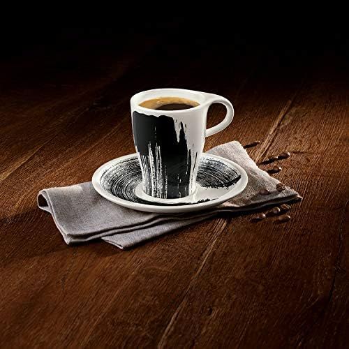  Visit the Villeroy & Boch Store Villeroy & Boch 1042489122 Coffee Passion Awake Coffee Cup with Saucer 2-Piece Set (1 Set)