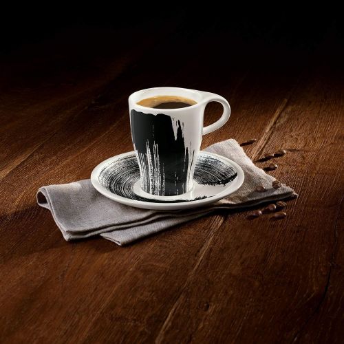  Visit the Villeroy & Boch Store Villeroy & Boch 1042489122 Coffee Passion Awake Coffee Cup with Saucer 2-Piece Set (1 Set)