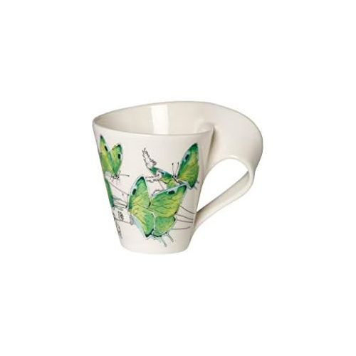  Visit the Villeroy & Boch Store Villeroy & Boch New Wave Caffe 1041949100Deep Green Hairstreak Mug with Handle 0.3Litres