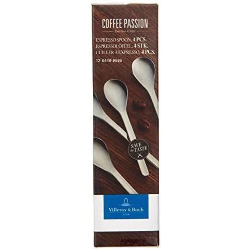  Visit the Villeroy & Boch Store Coffee Passion 4 Piece Espresso Spoon Set