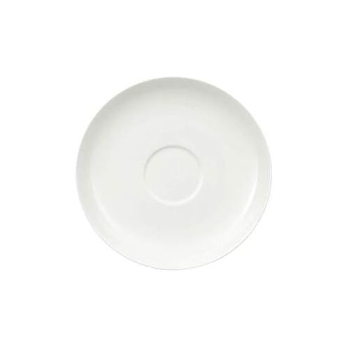  Villeroy & Boch Royal Cafe au Lait-Untertasse, schlichter Unterteller aus Premium Bone Porzellan, spuelmaschinenfest, 180 mm