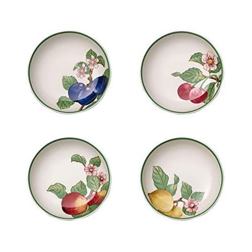  Visit the Villeroy & Boch Store Villeroy & Boch French Garden Modern Fruits 24 cm Premium Porcelain Bowl, Set of 4, White/ Multi-Colour