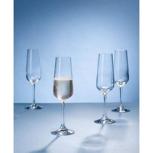  Visit the Villeroy & Boch Store Villeroy & Boch Ovid Set of 4Crystal Red Wine Glasses, transparent, .