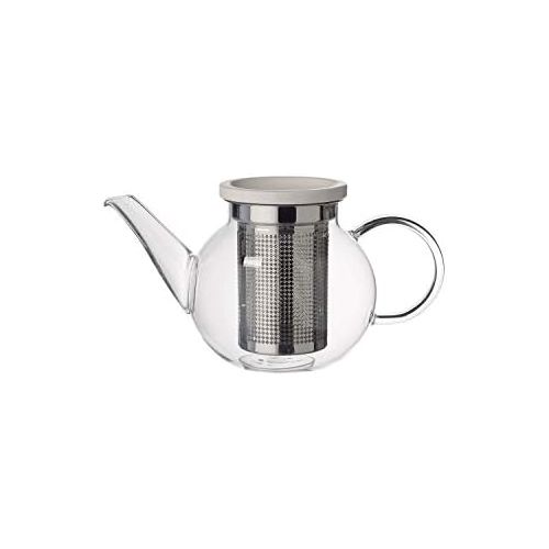  Visit the Villeroy & Boch Store Villeroy & Boch Artesano Hot & Cold Beverages Teapot S with Strainer, 500 ml, Borosilicate Glass/Stainless Steel, Clear