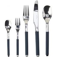 Visit the Villeroy & Boch Store Villeroy & Boch S+ Cosy Grey 30-Piece Cutlery Set for up to 6 People Stainless Steel Grey Silicone Coated Handle