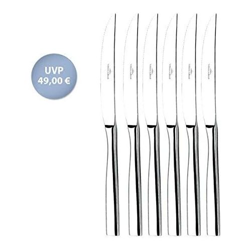  Visit the Villeroy & Boch Store Villeroy & Boch Piemont Pizza & Steak Knife Set 6 Pieces 13/0 Stainless Steel 28 x 13 x 5 cm