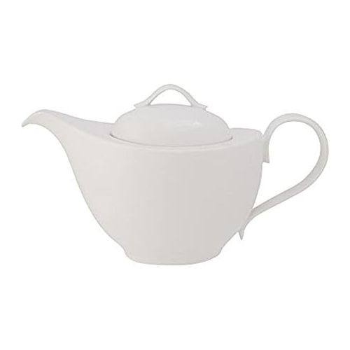  Visit the Villeroy & Boch Store Villeroy & Boch New Cottage Basic 1.2 Litre Premium Porcelain Teapot, White