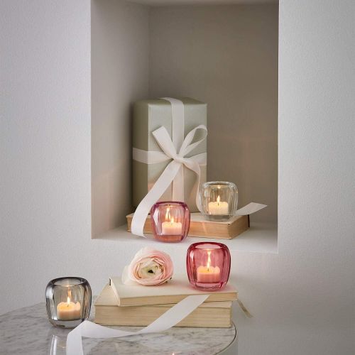  Visit the Villeroy & Boch Store Villeroy & Boch - Tealight Noble Rose, decorative lantern for indoor and outdoor use, crystal glass, clear/pink, hand cleaning.