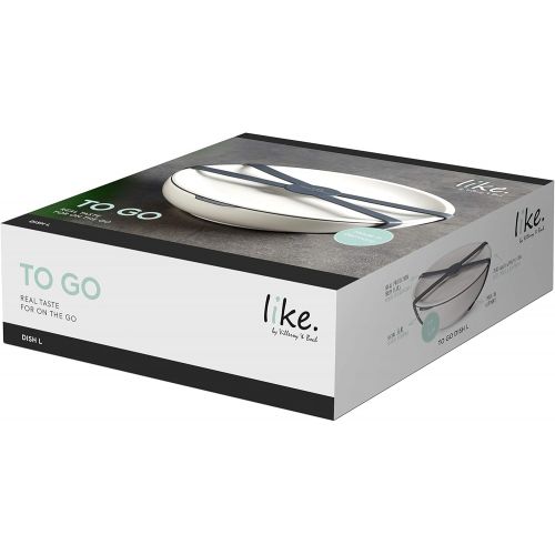  like. by Villeroy & Boch - To Go Schale L, Aufbewahrungsbox fuer Essen, Premium Porzellan, weiss, 800 ml, spuelmaschinengeeignet