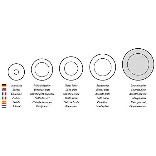  Villeroy & Boch NewWave Servierplatte, eckiger Servierteller, mit geschwungenen Linien, Premium Porzellan, spuelmaschinengeeignet, weiss, 49 x 30 cm