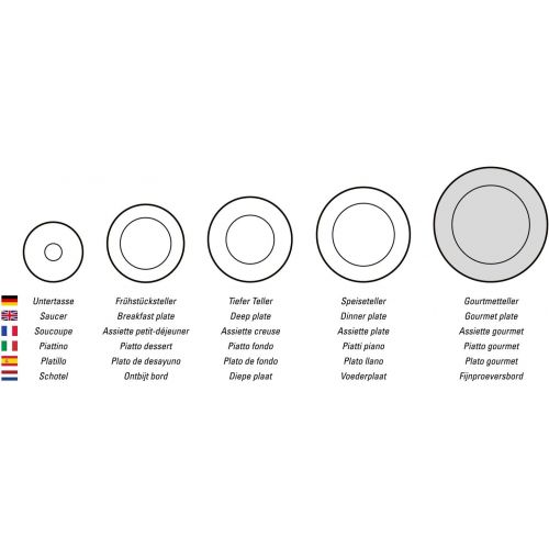  Villeroy & Boch NewWave Servierplatte, eckiger Servierteller, mit geschwungenen Linien, Premium Porzellan, spuelmaschinengeeignet, weiss, 49 x 30 cm