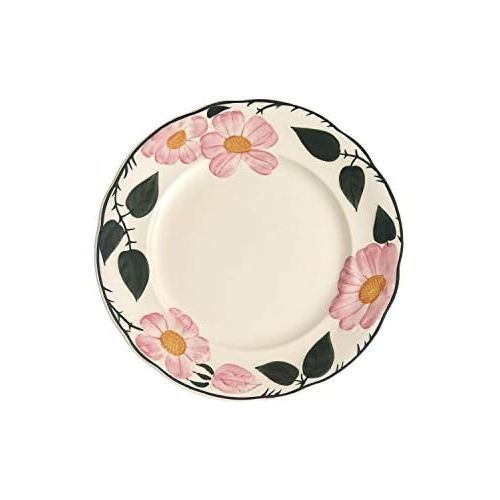  Villeroy & Boch Wildrose Fruehstuecksteller, 21 cm, Premium Porzellan, Weiss/Bunt