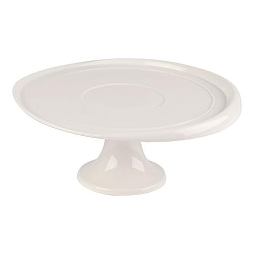  Villeroy & Boch - Clever Baking Kuchenplatte auf Fuss, Platte fuer raffinierte Kuchen, Premium Porzellan, weiss, spuelmaschinenfest, 32 cm