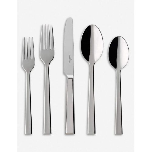  Visit the Villeroy & Boch Store Villeroy & Boch 63509080Victor Cutlery Set, Stainless Steel, White, 27x 11.6x 10cm