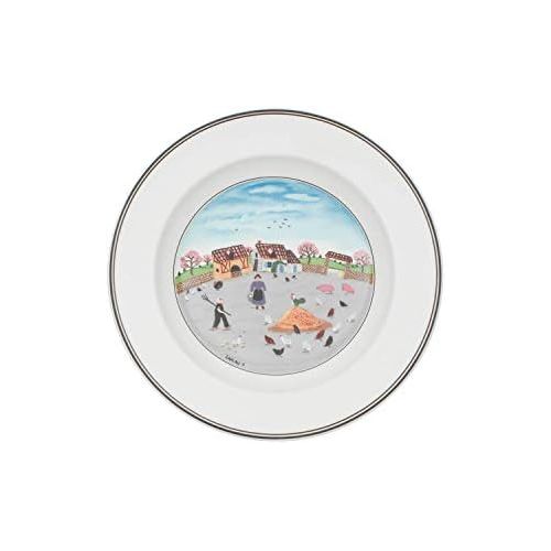  Visit the Villeroy & Boch Store Design Naif Soup Plate Chicken Farm 21 cm