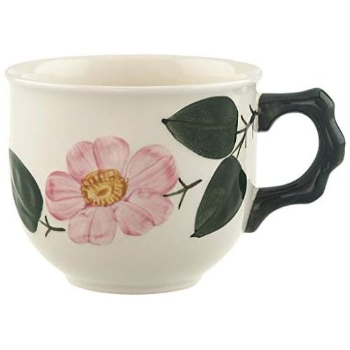  Villeroy & Boch Wildrose Kaffeetasse, 250 ml, Hoehe: 8 cm, Premium Porzellan, Weiss/Bunt