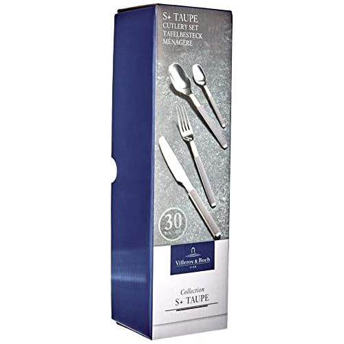  Visit the Villeroy & Boch Store Villeroy & Boch 30-Piece S-Plus Taupe Cutlery Set