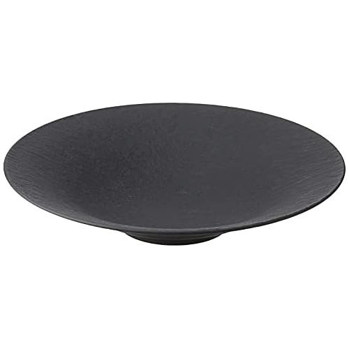  Villeroy & Boch Manufacture Rock Schale, 28,4 cm, Premium Porzellan, Schwarz