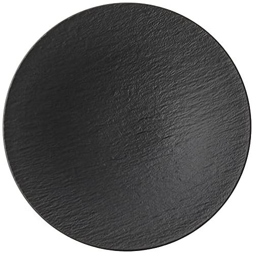  Villeroy & Boch Manufacture Rock Schale, 28,4 cm, Premium Porzellan, Schwarz