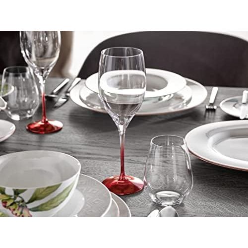  Visit the Villeroy & Boch Store Villeroy & Boch Ovid Set of 4Crystal Red Wine Glasses, transparent, .