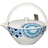 Visit the Villeroy & Boch Store Villeroy & Boch Tea Passion Medina 1 Litre Premium Porcelain/Stainless Steel, White/Blue