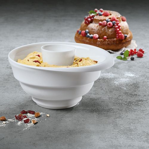  Visit the Villeroy & Boch Store Villeroy & Boch Clever Baking Bundt Set 2-Piece Premium Porcelain, White, 25 x 25 x 12 cm, 2 Units