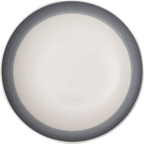  Visit the Villeroy & Boch Store Villeroy & Boch Colourful Life Cosy Grey 24 cm Premium Porcelain Bowl, White/Grey
