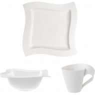 Visit the Villeroy & Boch Store Villeroy & Boch 8817Premium Porcelain Newwave 6-Piece Breakfast Set for 2white