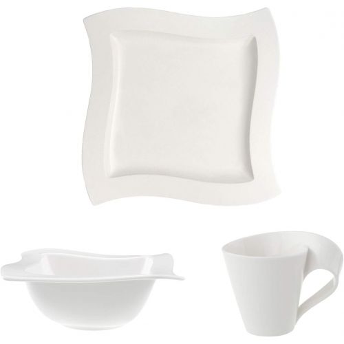  Visit the Villeroy & Boch Store Villeroy & Boch 8817Premium Porcelain Newwave 6-Piece Breakfast Set for 2white