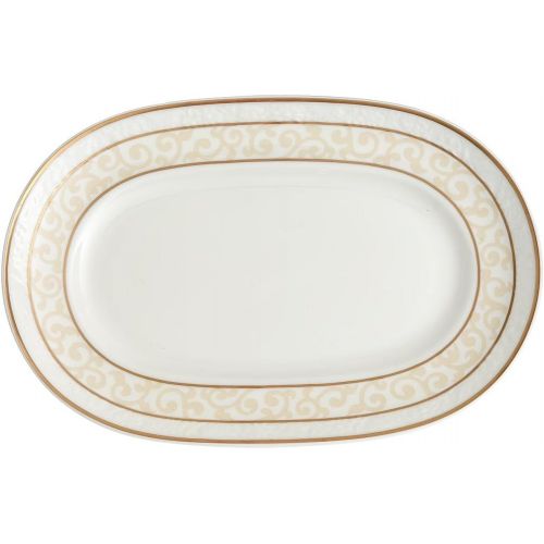  Villeroy & Boch Signature Villeroy & Boch Ivoire Sauceboat Saucer / Pickle dish 22cm