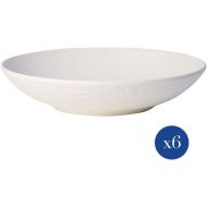 Visit the Villeroy & Boch Store Villeroy & Boch Manufacture Rock Blanc 10-4240-2536 Set of 6 Flat Bowls 24 cm / 1.6 l