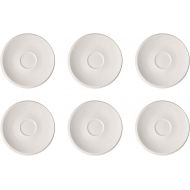 Visit the Villeroy & Boch Store Villeroy & Boch New Moon Saucers Diameter 17 cm Set of 6 Porcelain White