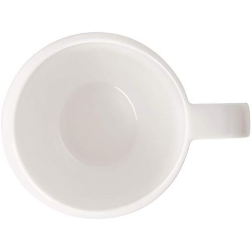  Visit the Villeroy & Boch Store Villeroy & Boch - NewMoon cup with handle, 390 ml, 12.5 x 9 x 9.5 cm, trendy cup for tea and coffee, dishwasher, microwave, white.