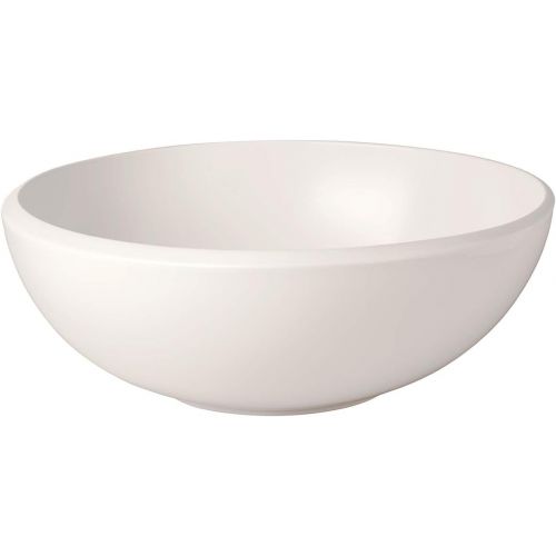  Visit the Villeroy & Boch Store Villeroy & Boch NewMoon 10-4264-3160 Large Salad Bowl for Any Occasion Premium Porcelain White Dishwasher Safe Porcelain