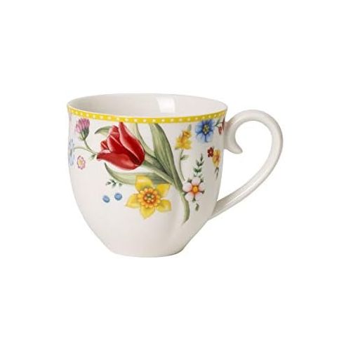  Visit the Villeroy & Boch Store Villeroy & Boch Spring Awakening Flower Meadow Premium Porcelain Coffee Cup, Multi-Colour, Medium