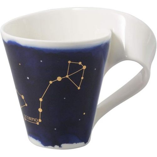  Visit the Villeroy & Boch Store NewWave Stars Scorpion Mug, 300 ml, Blue/White
