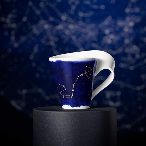  Visit the Villeroy & Boch Store NewWave Stars Scorpion Mug, 300 ml, Blue/White