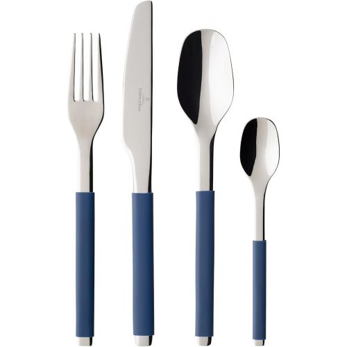  Visit the Villeroy & Boch Store Villeroy & Boch - S+ Lavender 30-piece cutlery set, high-quality stainless steel cutlery with silicone handle for up to 6 people, dishwasher safe, lavender