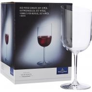 Visit the Villeroy & Boch Store Villeroy & Boch NewMoon 11-3653-8110 Red Wine Goblet Set 4-Piece Elegant Modern Red Wine Glasses for Everyday Use Crystal Glass Clear Dishwasher Safe