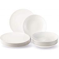Visit the Villeroy & Boch Store vivo by Villeroy & Boch Group New Fresh Basic dinner service for up to 6 people, 12 pieces, premium porcelain, white