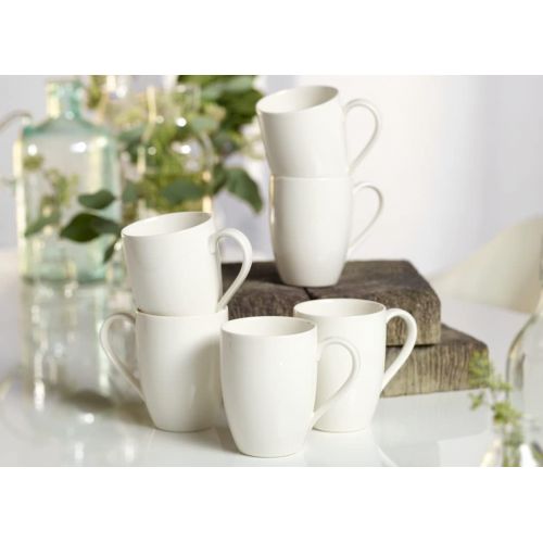  Visit the Villeroy & Boch Store Villeroy & Boch Basic White Mug with Handle, Set of 6, Premium Porcelain, 6 Pieces