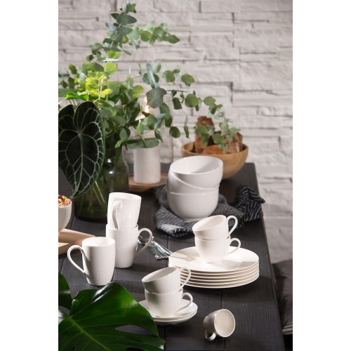  Visit the Villeroy & Boch Store Villeroy & Boch Basic White Mug with Handle, Set of 6, Premium Porcelain, 6 Pieces